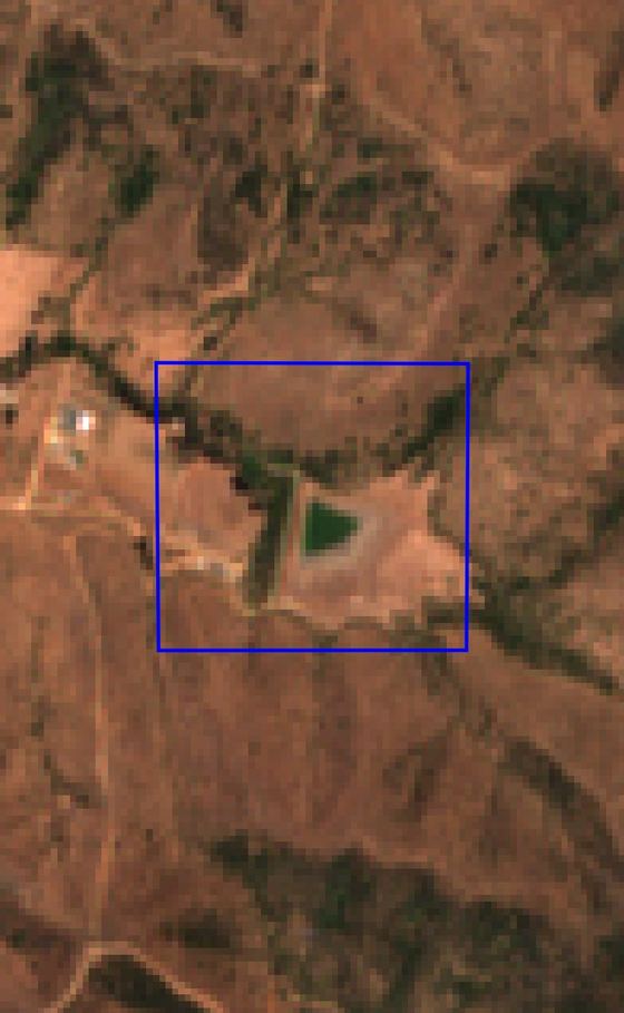 Imagen satelital del predio en enero