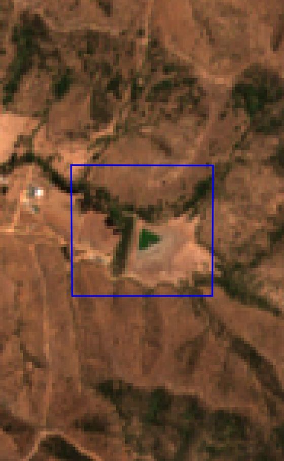 Imagen satelital del predio en febrero