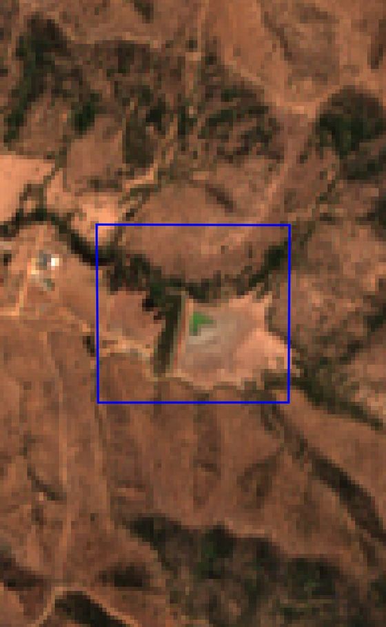 Imagen satelital del predio en marzo