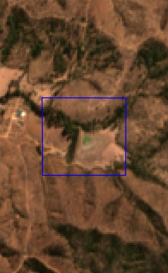Imagen satelital del predio en abril