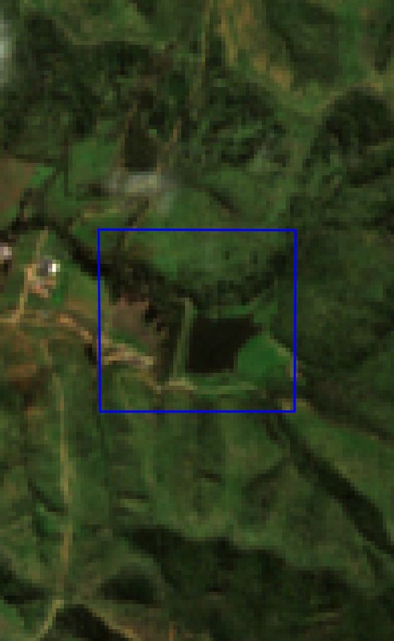 Imagen satelital del predio en agosto