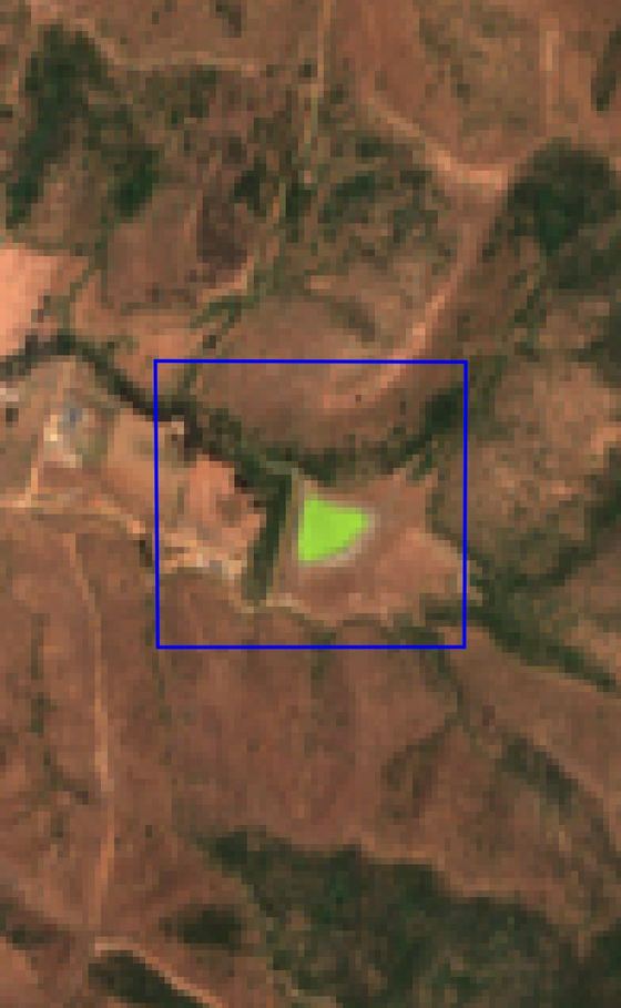 Imagen satelital del predio en noviembre