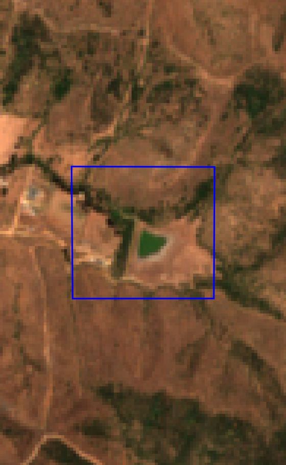 Imagen satelital del predio en diciembre
